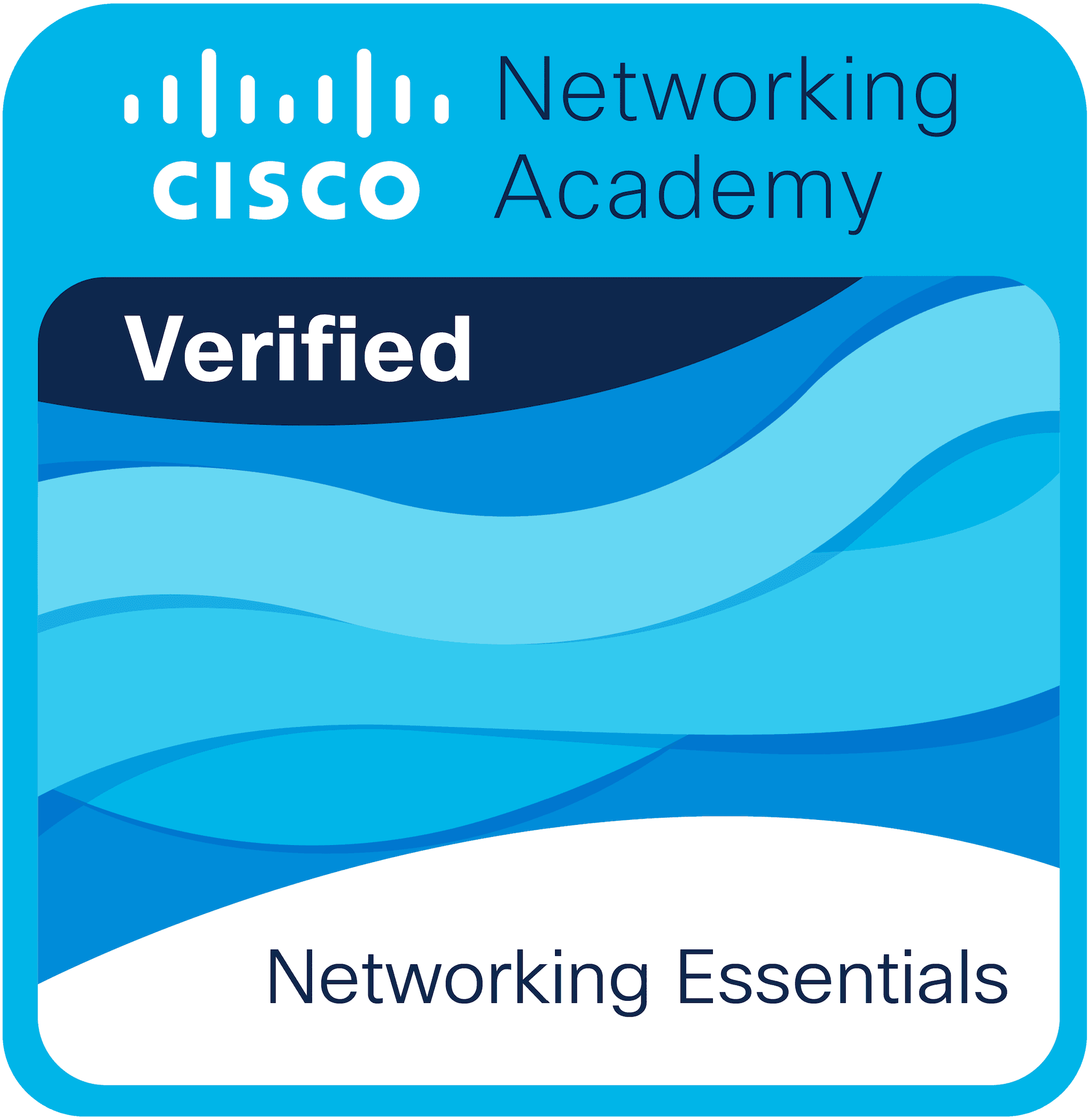 Networking Essentials certificate